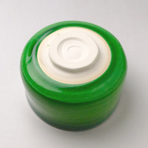Fuchi-maki Green Matcha Bowl