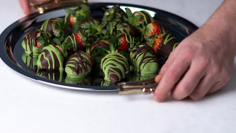 Matcha Chocolate Strawberries